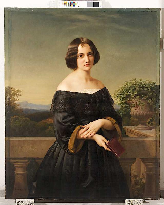 Bildnis der Malerin Marie Wiegmann from Carl Ferdinand Sohn