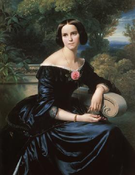 Portrait of the Sophie Eugenie baroness of gut, born Lutteroth.