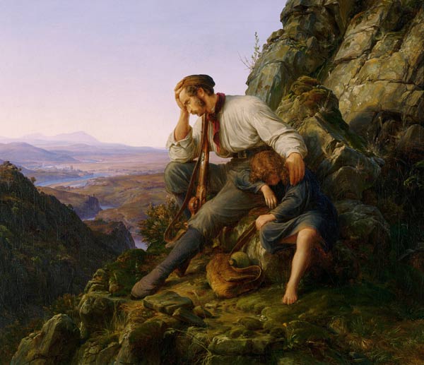 The Robber and His Child from Carl Friedrich Lessing