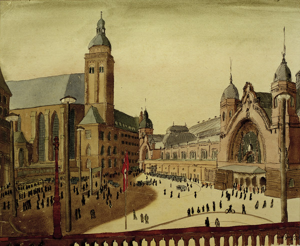 Koeln, Bahnhofsplatz, 1935. from Carl Grossberg