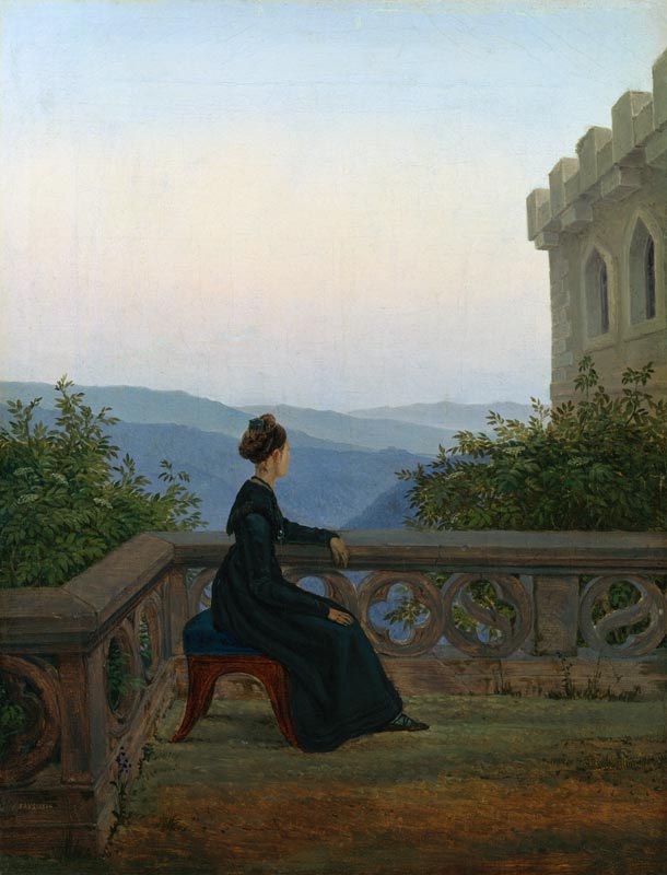 Woman on the Söller from Carl Gustav Carus