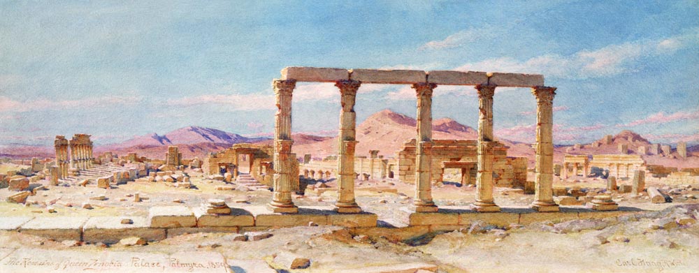 The Remains of Zenobia's Palace, Palmyra from Carl Haag