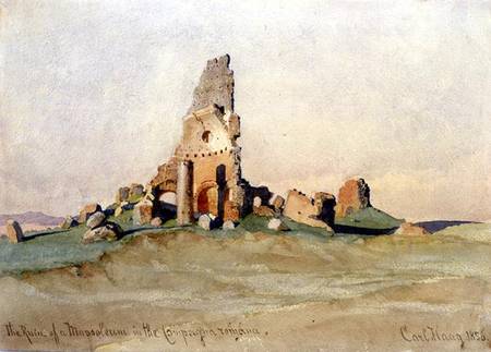 The Ruin of a Mausoleum in the Roman Countryside from Carl Haag