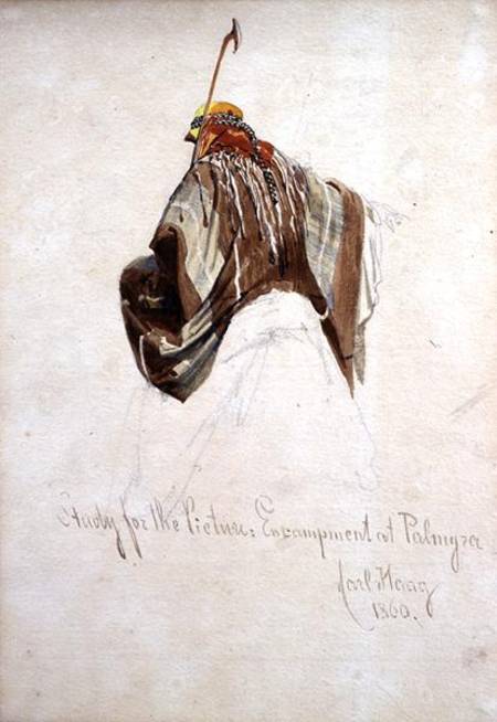 Study for 'Encampment at Palmyra', top of figure on camel's back from Carl Haag