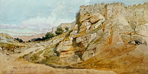 The Northern Wall of Jerusalem from Carl Haag
