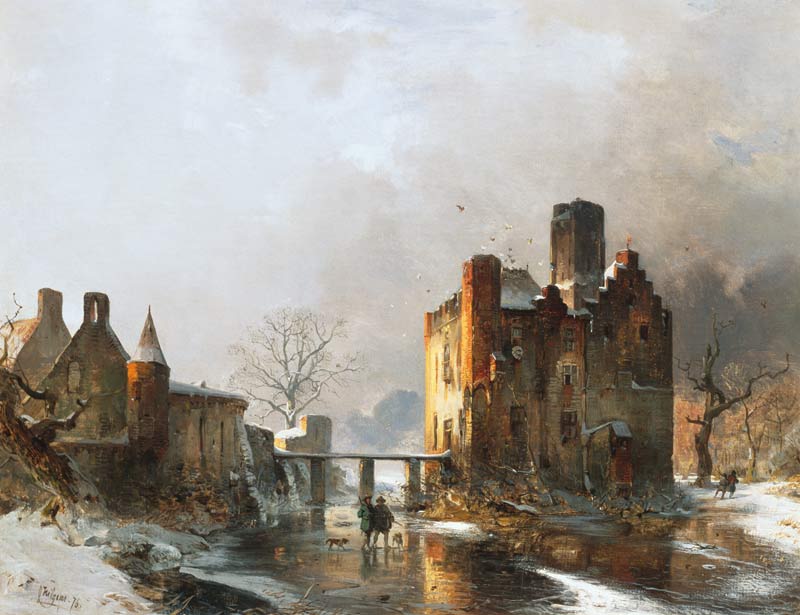 Small fort thorn castle in winter from Carl Hilgers