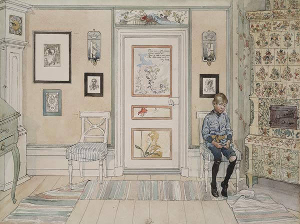 In the Corner, from 'A Home' series from Carl Larsson