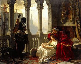 Othello tells his story from Carl Ludwig Becker