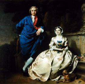 Portrait of George Michael Moser and his wife, Mary Moser