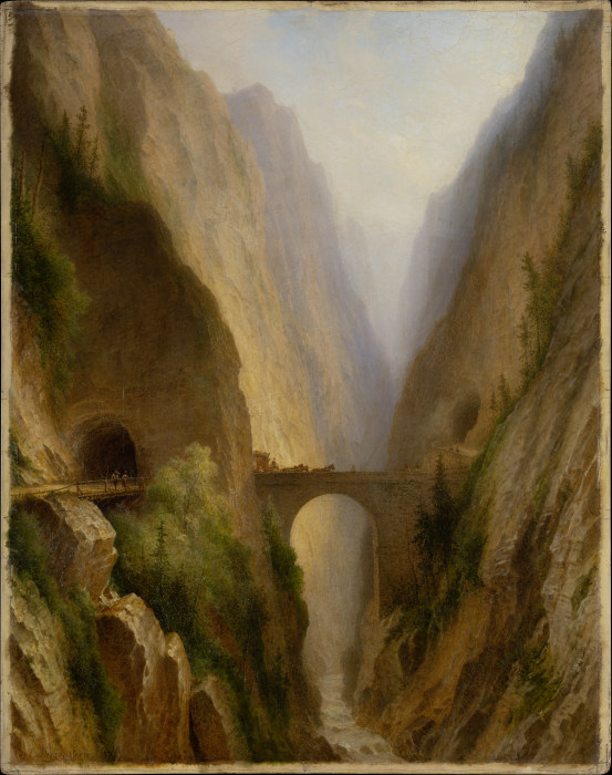 The Via Mala in Graubünden from Carl Morgenstern
