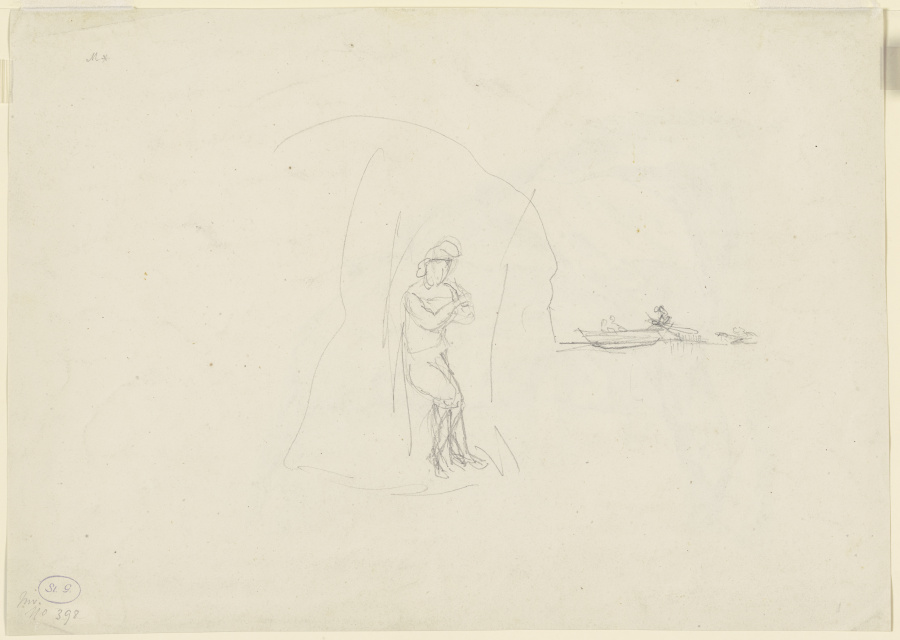 Figure in a grotto from Carl Morgenstern