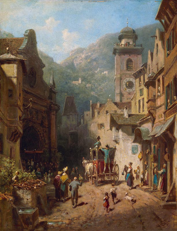 The visit of the father of the people from Carl Spitzweg