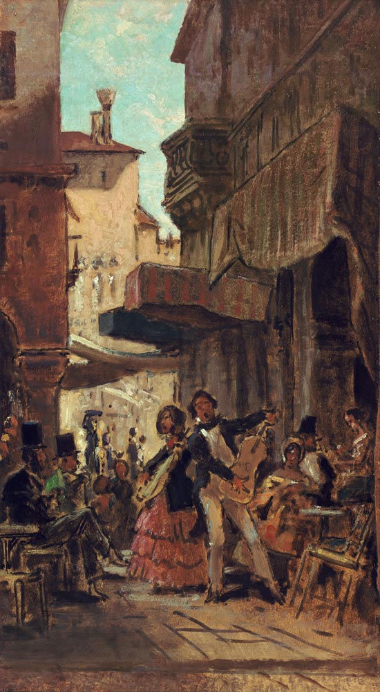 Spitzweg / Italian Street Singers / 1855 from Carl Spitzweg