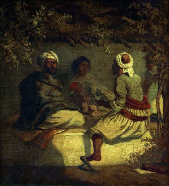 C.Spitzweg, Türken in einer Laube from Carl Spitzweg