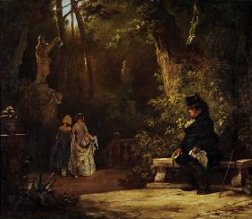 Spitzweg / The Widower / Painting / 1860