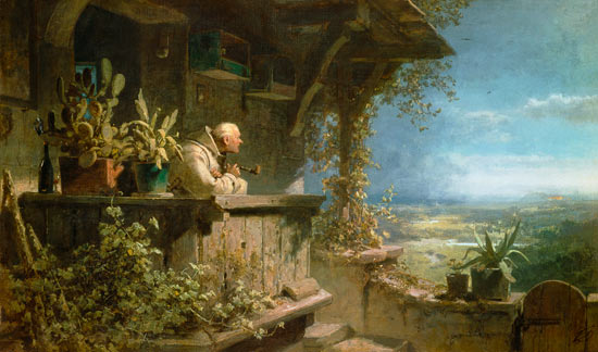 Suspicious smoke from Carl Spitzweg