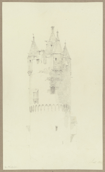 Bergfried des Steinheimer Schlosses from Carl Theodor Reiffenstein