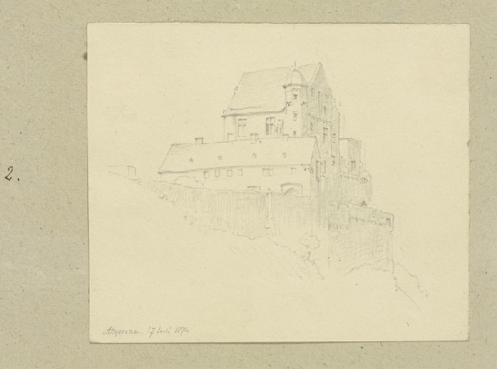 Alzenau castle from Carl Theodor Reiffenstein