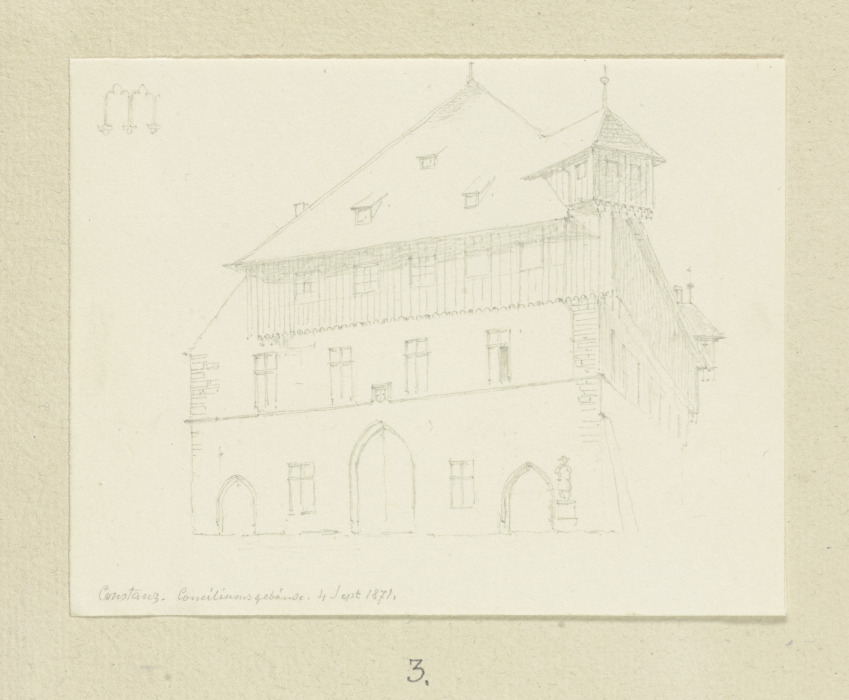 Das Conciliumgebäude in Konstanz from Carl Theodor Reiffenstein