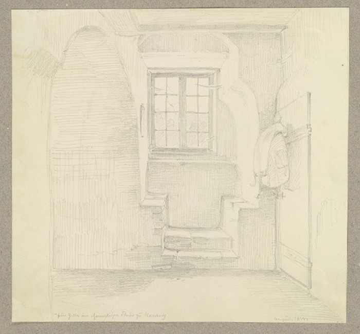 Eine Zelle im ehemaligen Kloster zu Ilsenburg from Carl Theodor Reiffenstein