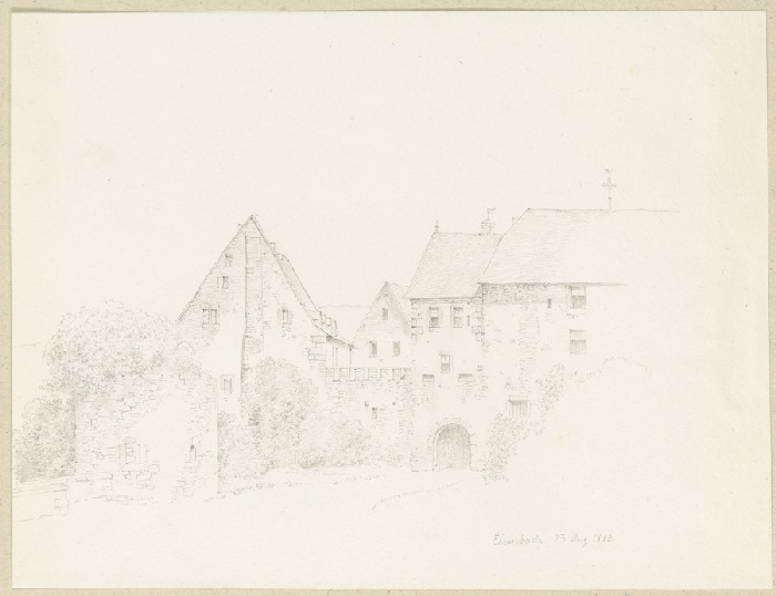 Partie von Schloss Eisenbach in Frischborn from Carl Theodor Reiffenstein