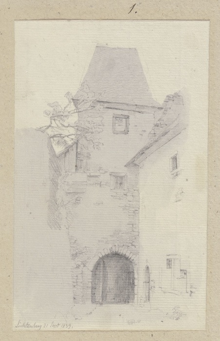 Gatehouse in Lichtenberg from Carl Theodor Reiffenstein