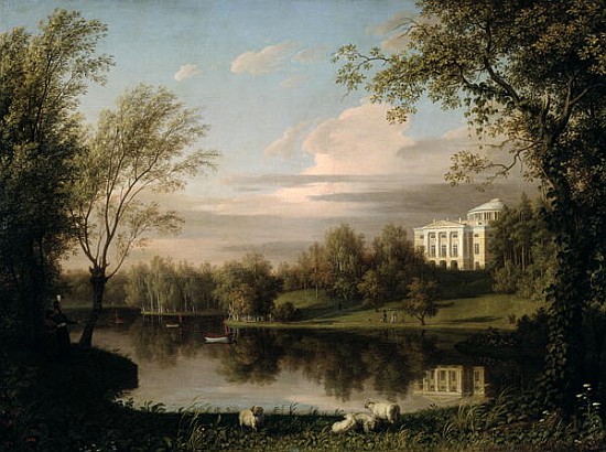 View of the Pavlovsk Palace, c.1800 from Carl Ferdinand von Kugelgen