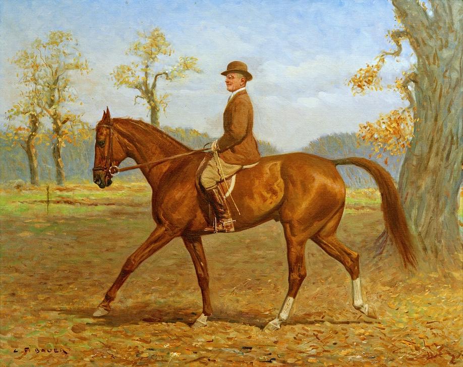 On Horseback from Carl Franz Bauer