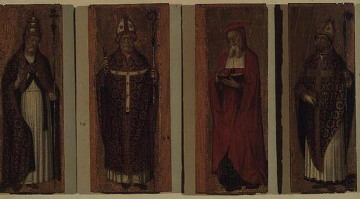 St. Gregory, St. Ambrose, St. Augustine, St. Jerome (polyptych) from Carlo Braccesco