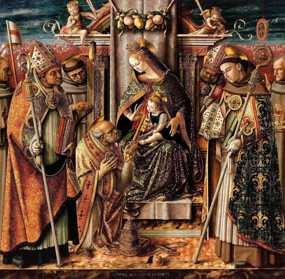 The Delivery of the Keys from Carlo Crivelli