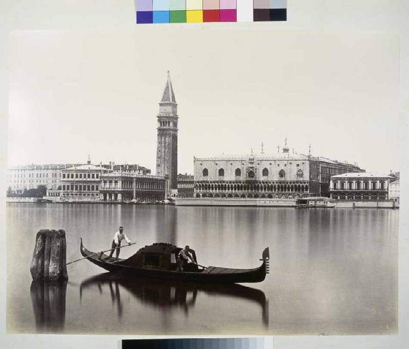 Venedig: Blick auf Markusbibliothek, Campanile und Dogenpalast from Carlo Naya