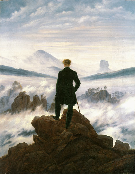Wanderer above the Sea of Fog from Caspar David Friedrich