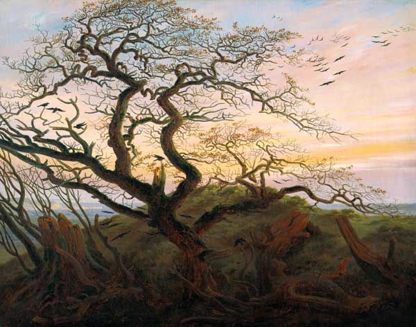 Raven tree from Caspar David Friedrich