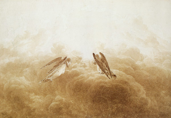 Angel in adoration from Caspar David Friedrich
