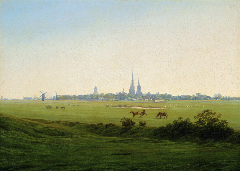 Meadows at Greifswald from Caspar David Friedrich