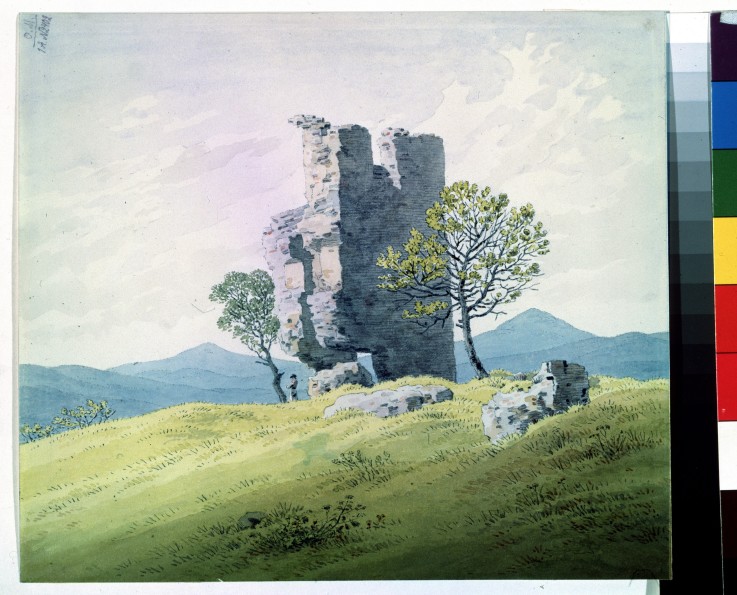 The Castle in Teplitz from Caspar David Friedrich