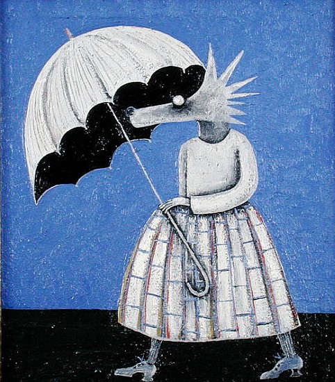 La Parapluie (oil on board)  from Celia  Washington
