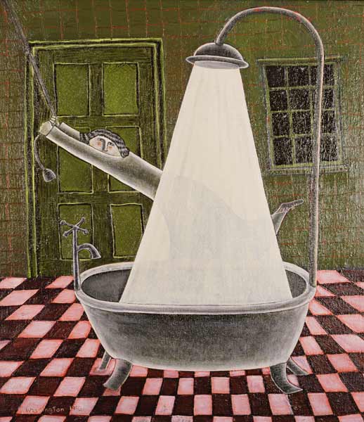 The Shower, 1990 (oil on board)  from Celia  Washington