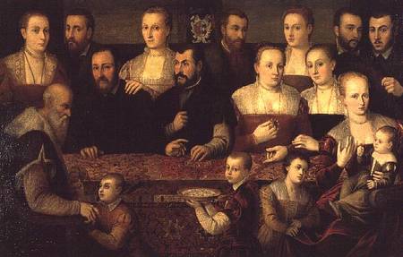 Portrait of a Large Family from Cesare Vecellio