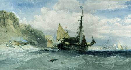 Fishing Boats off the Isle of Wight from Charles Bentley