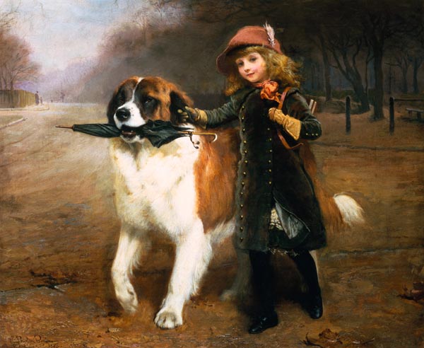 Off To School from Charles Burton Barber