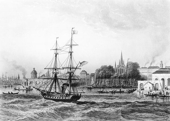The Port of New Orleans from Charles de Lalaisse