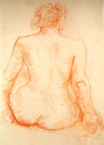 Seated Nude from the Back from Charles Despiau