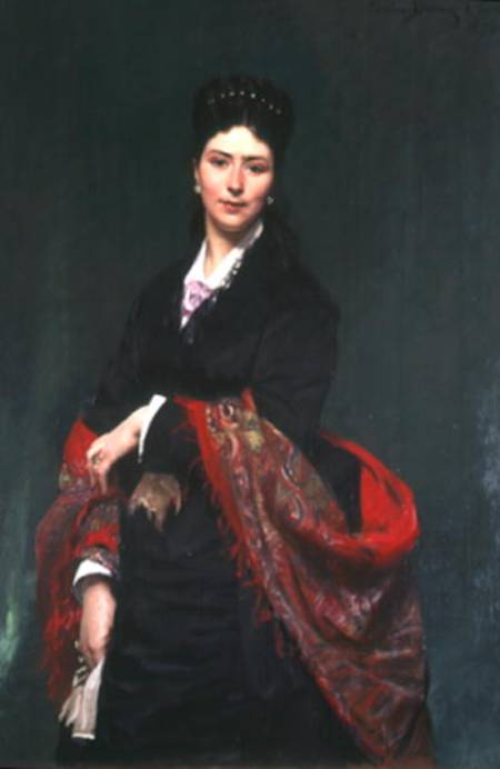 Portrait of Mrs Marie Clerc from Charles Durant