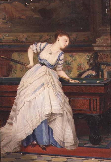 The Game of Billiards from Charles Edouard Boutibonne