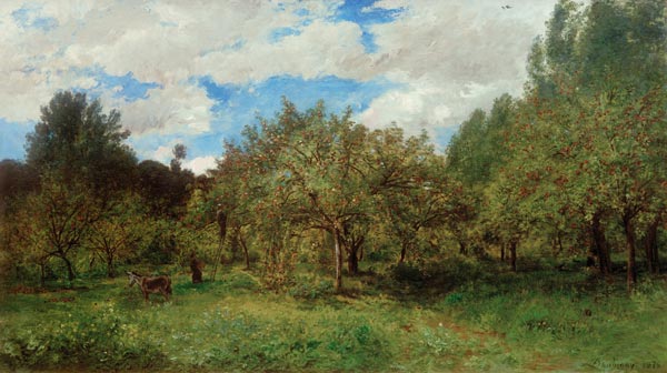 Le verger (Französischer Obstgarten zur Erntezeit) from Charles-François Daubigny