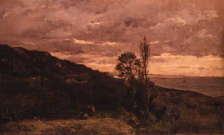 Landscape Near Villerville from Charles-François Daubigny