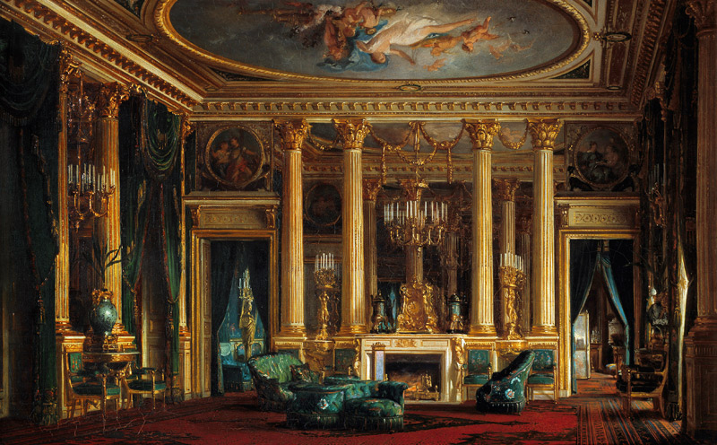 A Salon in the Hotel of Monsieur Basile Parent, Place Vendome, Paris from Charles Giraud