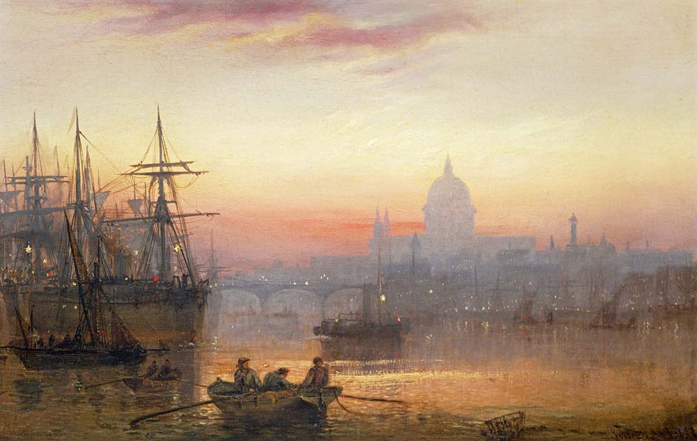 The Pool of London at Sundown from Charles John de Lacy