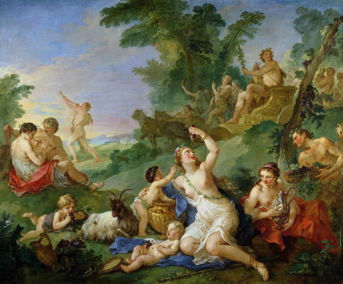 The Triumph of Bacchus (oil on canvas) from Charles Joseph Natoire